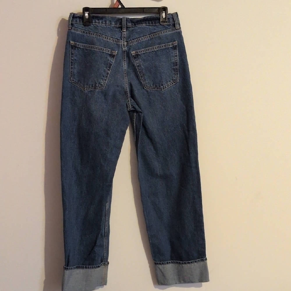 Universal Thread Blue Boyfriend Jeans Relaxed Fit - Picture 3 of 3